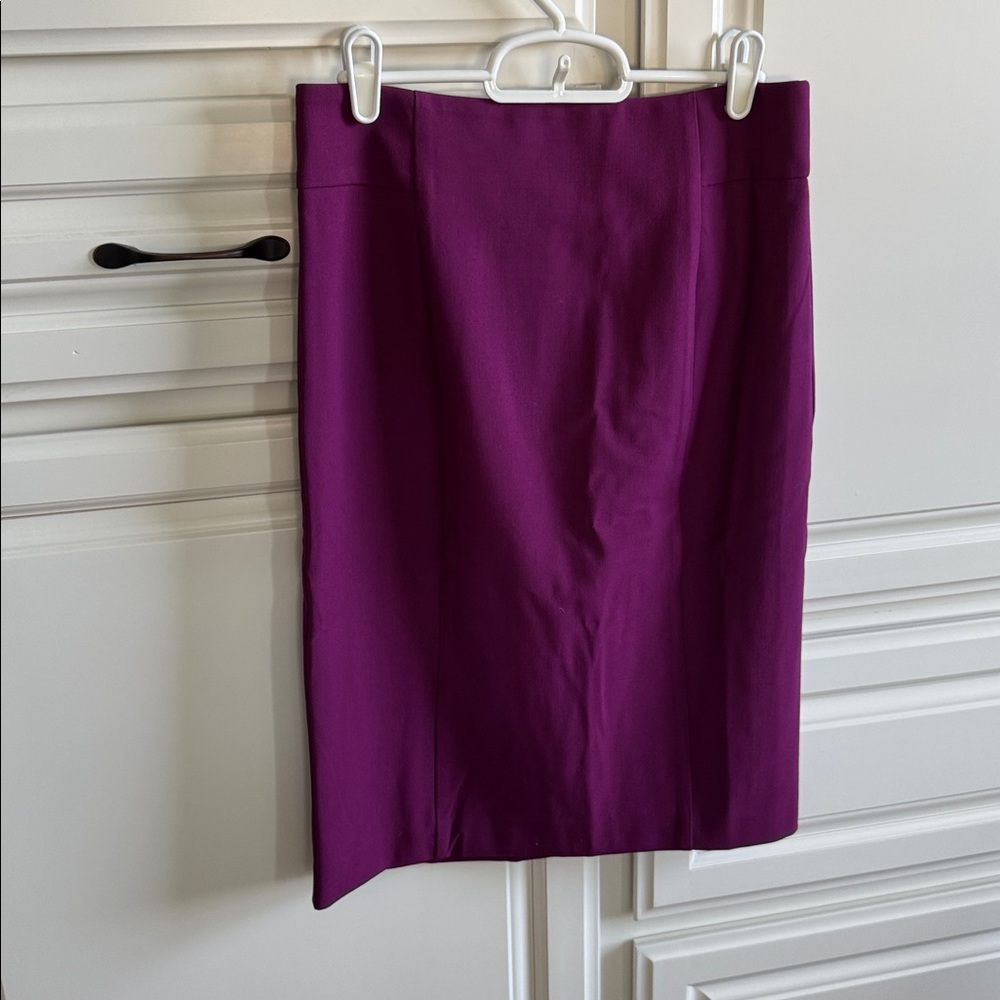 Ann Taylor Rich Berry Pencil Skirt in Bi-Stretch